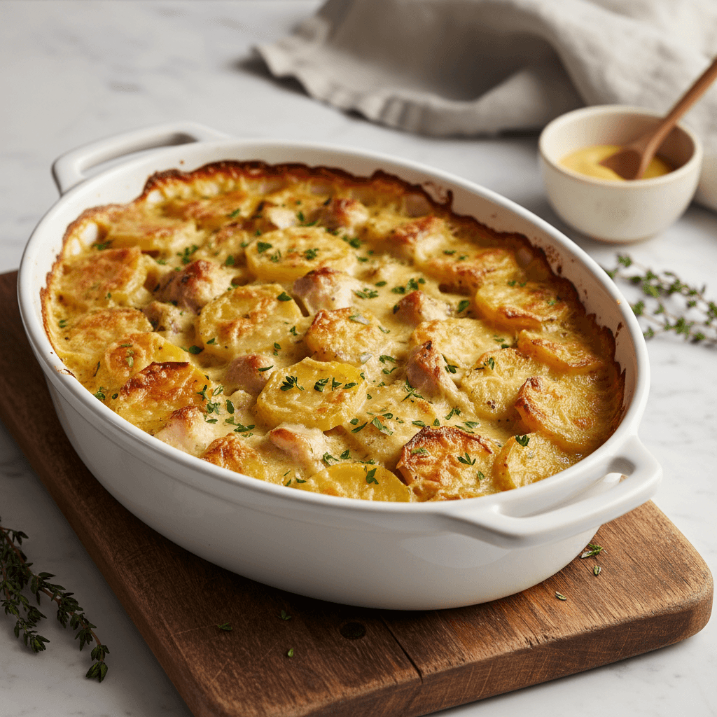Hähnchen-Kartoffel-Gratin - Thermomix Rezept