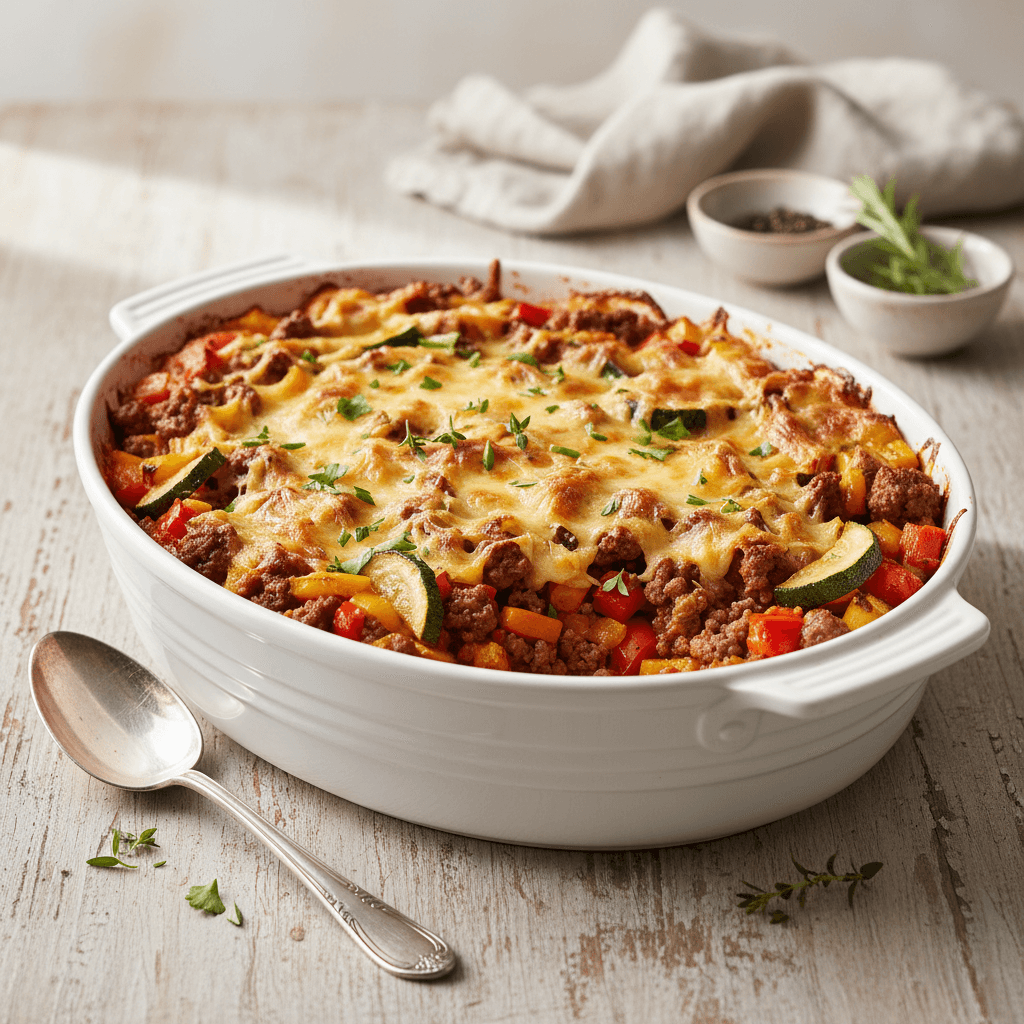 Hackfleisch-Gemüse-Auflauf - Thermomix Rezept