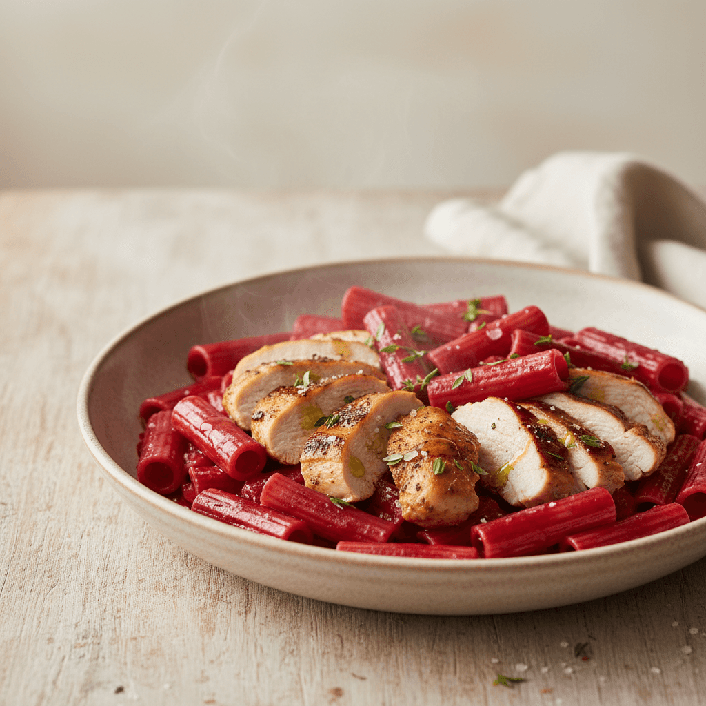 Hühnchen mit Rote-Bete-Tomaten-Sauce - Thermomix Rezept