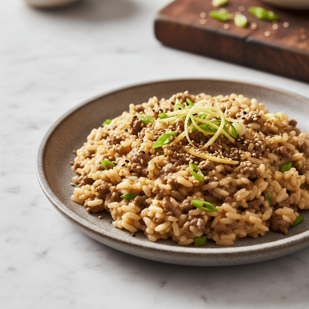 Hackfleisch-Risotto Asia-Style - Thermomix Rezept