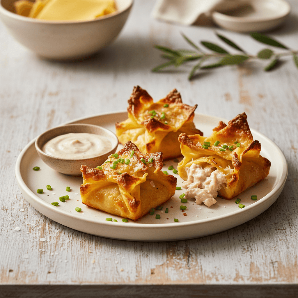 Hähnchen-Nudel-Taschen - Thermomix Rezept