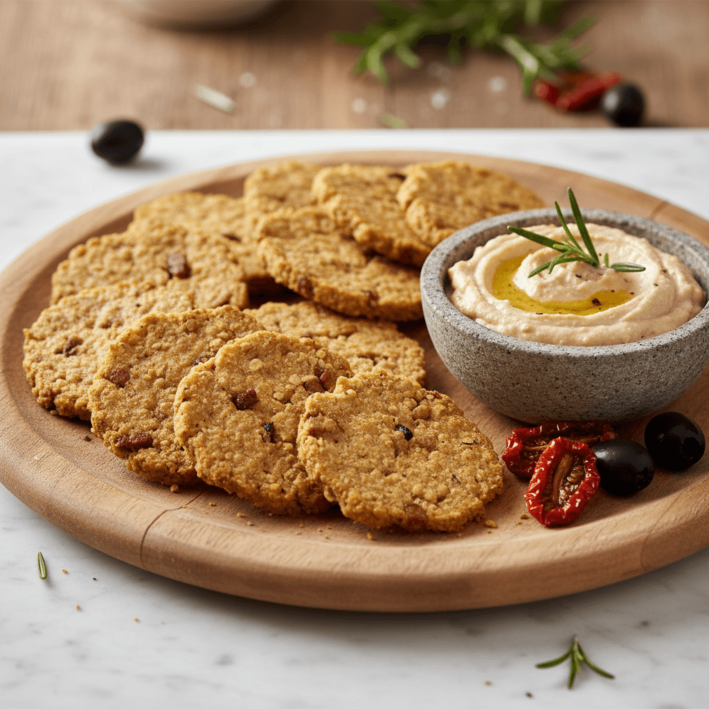 Räuchertofu-Vollkorn-Cracker - Thermomix Rezept