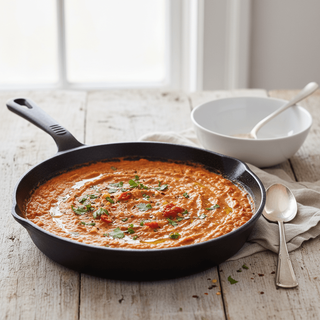 Rote Linsen Tomaten Pfanne - Thermomix Rezept